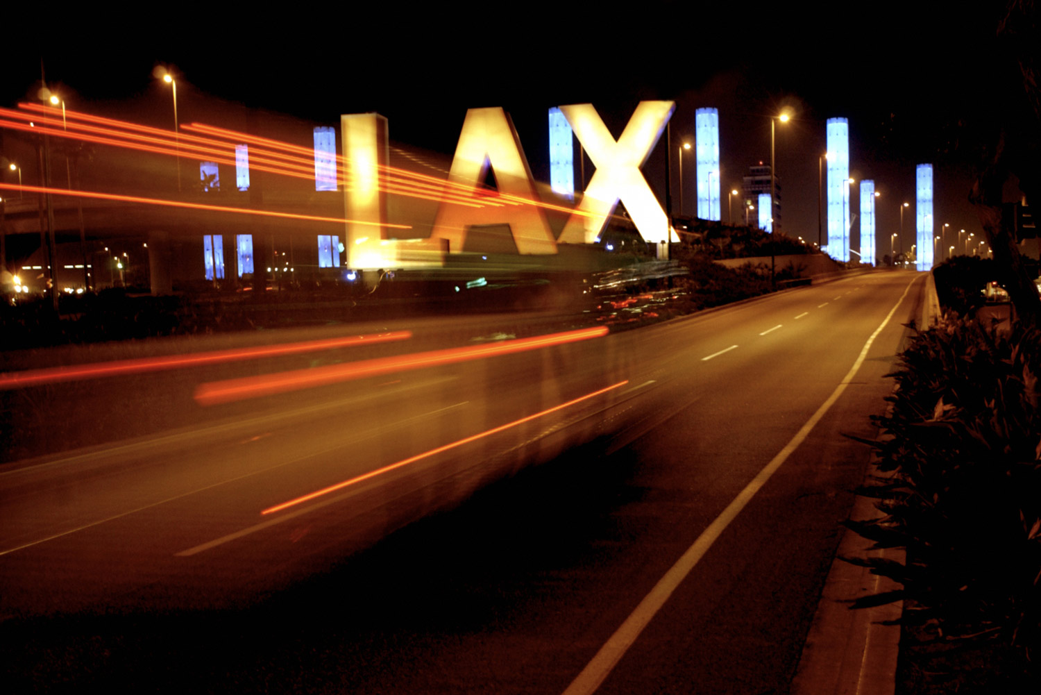 LAX airport sign